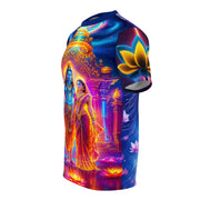 Shiv Parvati Temple Galaxy Tee – Spiritual Cosmic Shirt