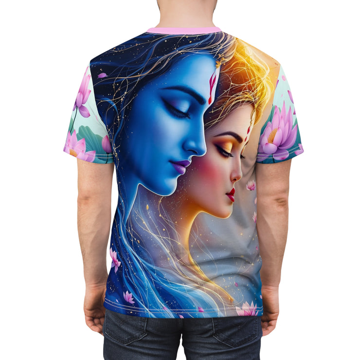 Divine Love Shiv & Parvati Tee – Festival Spiritual Shirt