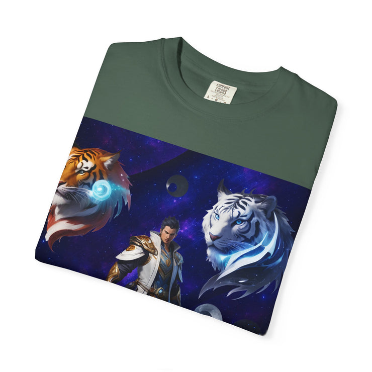Fantasy-Themed Garment-Dyed Tee – Majestic Creature Shirt