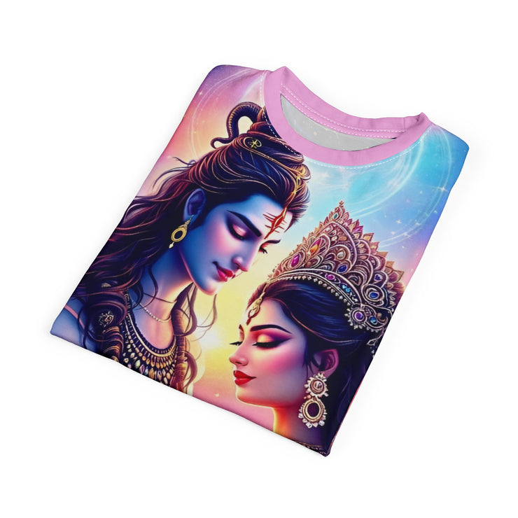Divine Love Shiv & Parvati Tee – Festival Spiritual Shirt