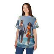Tropical Romance Beach Tee – Summer Couple Shirt