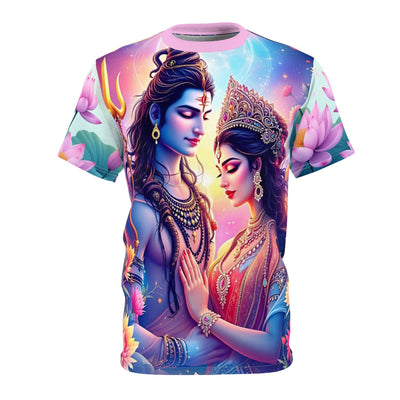 Divine Love Shiv & Parvati Tee – Festival Spiritual Shirt