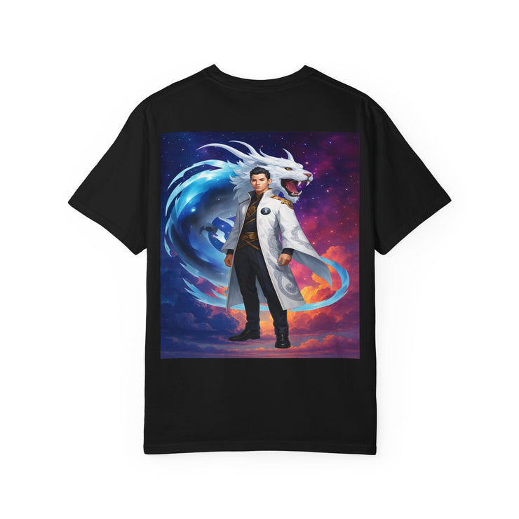 Fantasy-Themed Garment-Dyed Tee – Majestic Creature Shirt