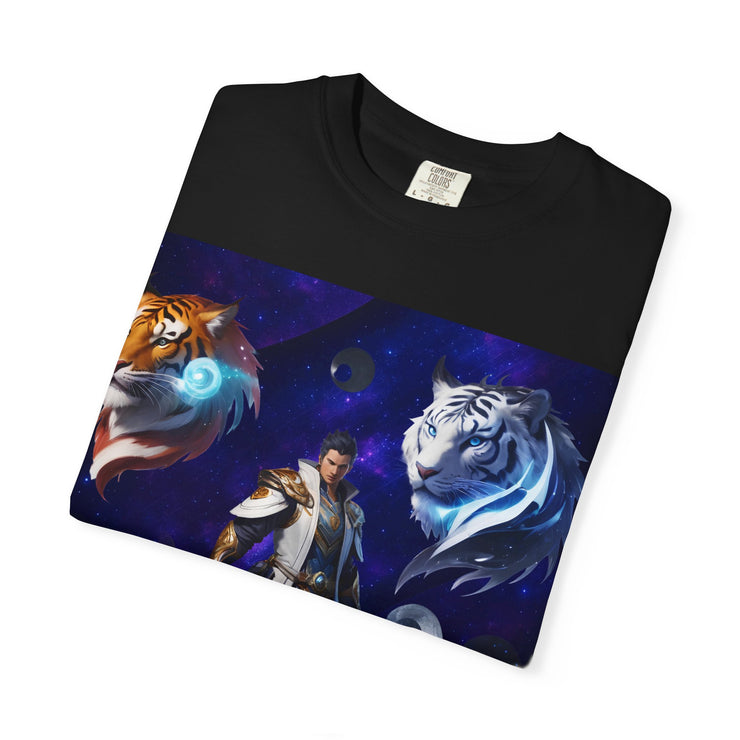 Fantasy-Themed Garment-Dyed Tee – Majestic Creature Shirt