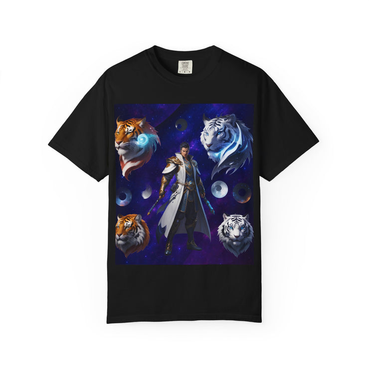 Fantasy-Themed Garment-Dyed Tee – Majestic Creature Shirt