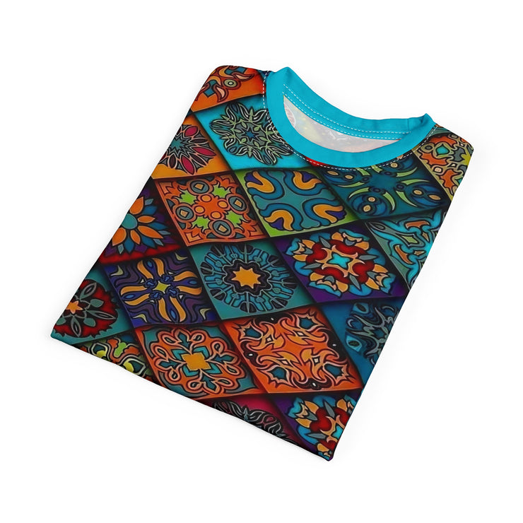 Patterned Unisex Casual Tee