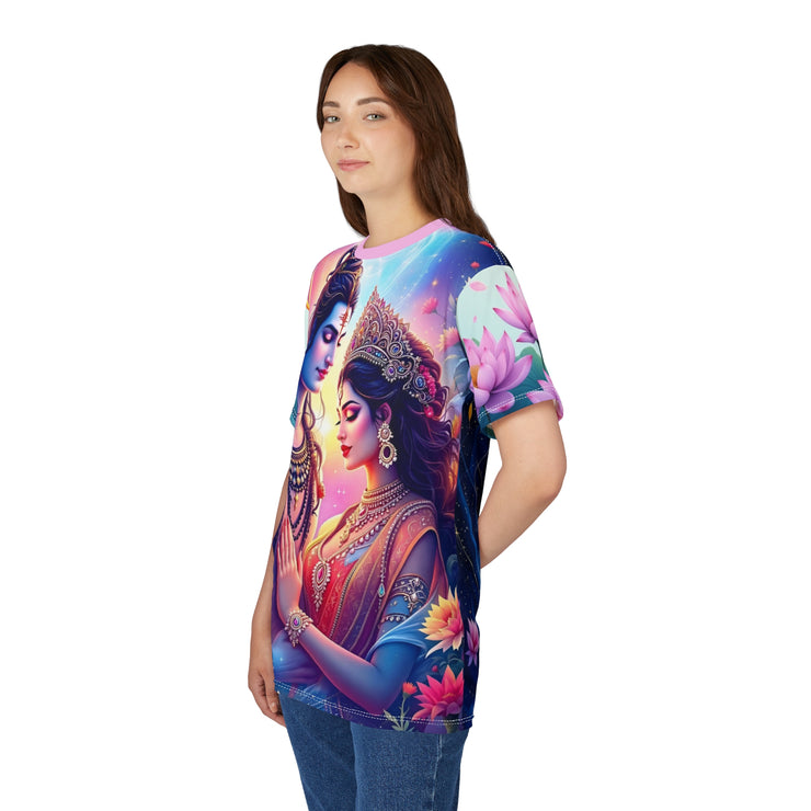 Divine Love Shiv & Parvati Tee – Festival Spiritual Shirt