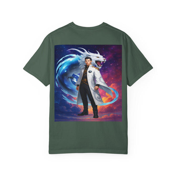 Fantasy-Themed Garment-Dyed Tee – Majestic Creature Shirt