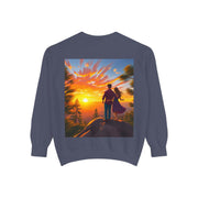 Romantic Sunset Sweatshirt – Cozy Fall Couples Sweater.