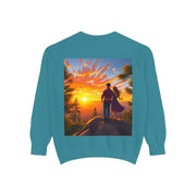 Romantic Sunset Sweatshirt – Cozy Fall Couples Sweater.