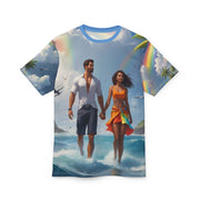 Tropical Romance Beach Tee – Summer Couple Shirt
