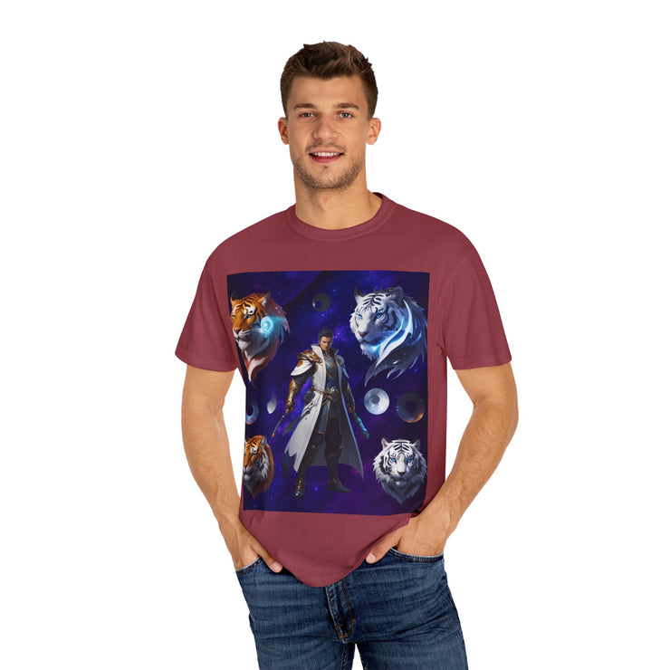 Fantasy-Themed Garment-Dyed Tee – Majestic Creature Shirt