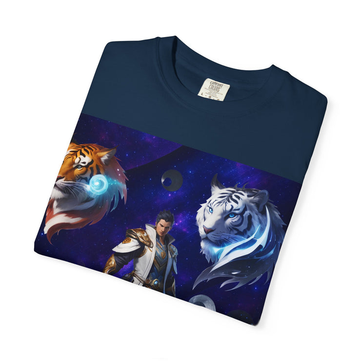 Fantasy-Themed Garment-Dyed Tee – Majestic Creature Shirt