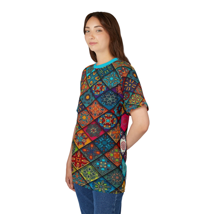 Patterned Unisex Casual Tee