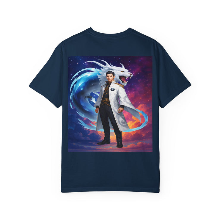 Fantasy-Themed Garment-Dyed Tee – Majestic Creature Shirt
