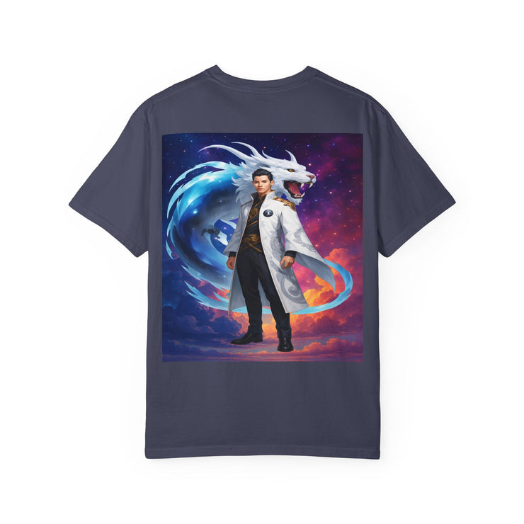 Fantasy-Themed Garment-Dyed Tee – Majestic Creature Shirt
