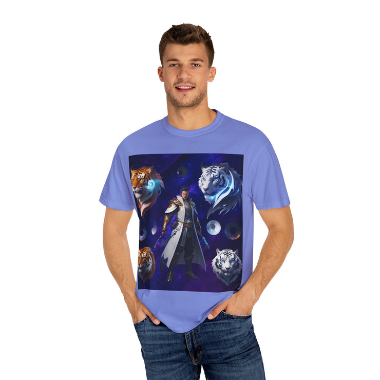 Fantasy-Themed Garment-Dyed Tee – Majestic Creature Shirt