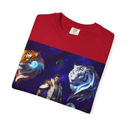 Fantasy-Themed Garment-Dyed Tee – Majestic Creature Shirt