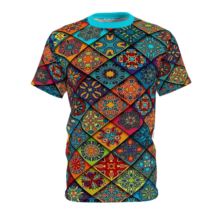 Patterned Unisex Casual Tee