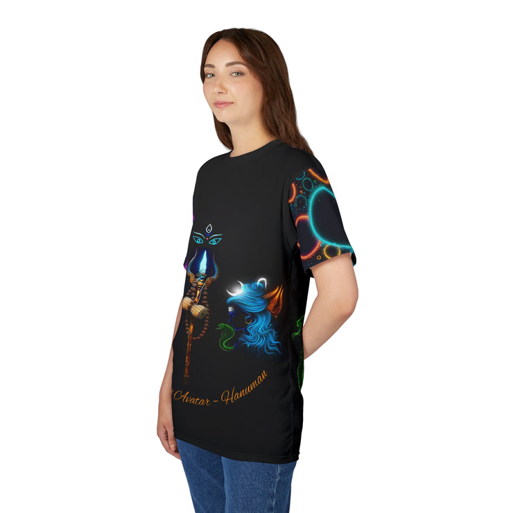Rudra Avatar Hanuman Graphic Tee – Spiritual Festival Shirt