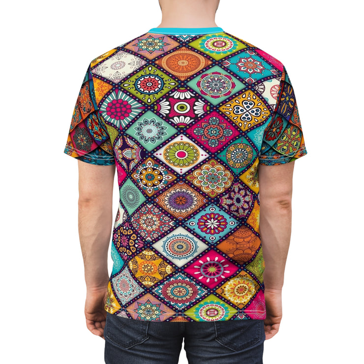 Patterned Unisex Casual Tee
