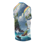 Tropical Romance Beach Tee – Summer Couple Shirt