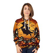Halloween Witch & Pumpkin Hoodie