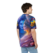 Shiv Parvati Temple Galaxy Tee – Spiritual Cosmic Shirt