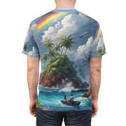 Tropical Romance Beach Tee – Summer Couple Shirt