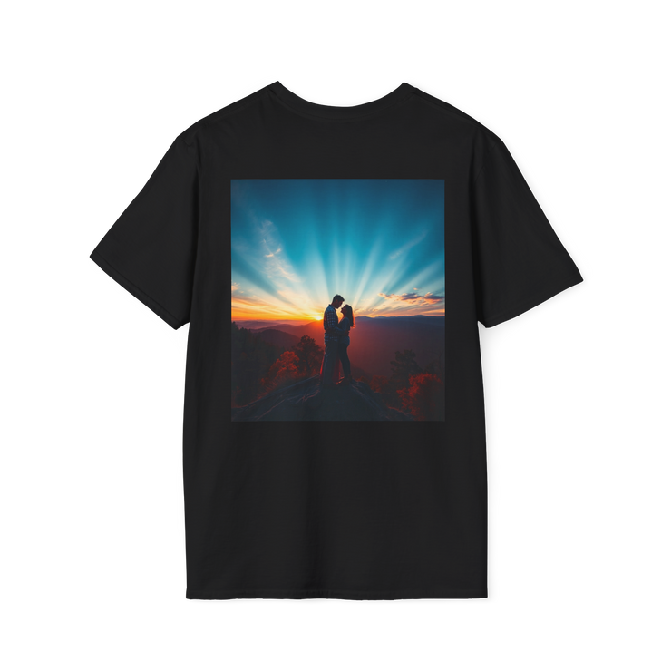 Cinematic Split Sky T-Shirt – Romantic Nature Film Tee