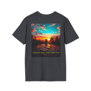 Support Love Sunset T-Shirt – Couples Graphic Tee