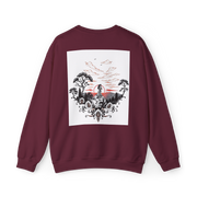 Tattoo Sky Sunset Sweatshirt – Retro Mountain Art Pullover