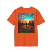 Support Love Sunset T-Shirt – Couples Graphic Tee