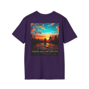 Support Love Sunset T-Shirt – Couples Graphic Tee