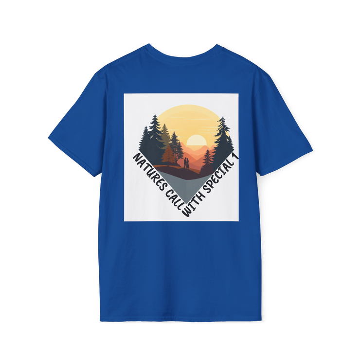 Romantic Sunset Couple Sketch T-Shirt – Nature Inspired Tee