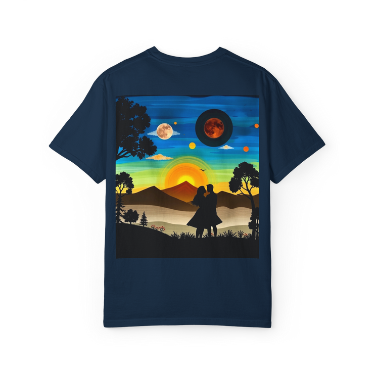 Romantic Sunset Couple T-Shirt – Anniversary Gift Tee