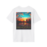 Support Love Sunset T-Shirt – Couples Graphic Tee