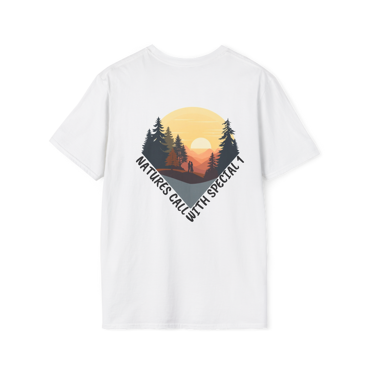 Romantic Sunset Couple Sketch T-Shirt – Nature Inspired Tee