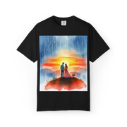 Romantic Sunset Couple T-Shirt – Anniversary Gift Tee