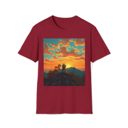 Support Love Sunset T-Shirt – Couples Graphic Tee