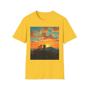 Support Love Sunset T-Shirt – Couples Graphic Tee