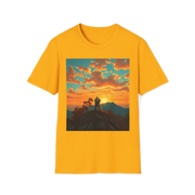 Support Love Sunset T-Shirt – Couples Graphic Tee
