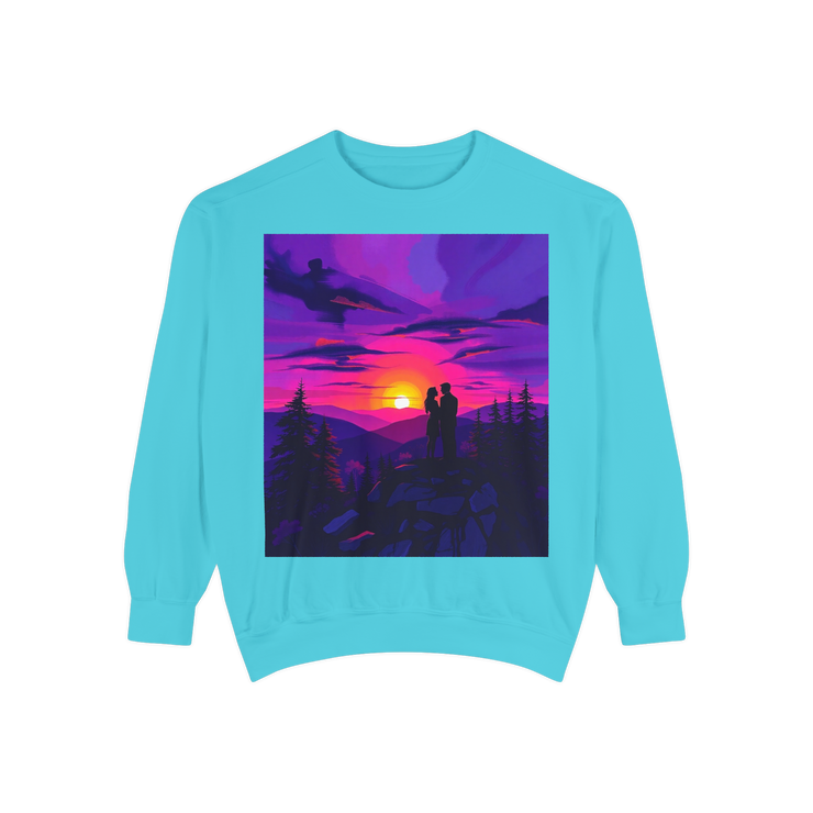 Sunset Romance Sweatshirt – Boho Mountain Pullover