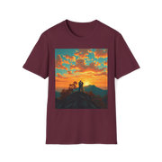 Support Love Sunset T-Shirt – Couples Graphic Tee