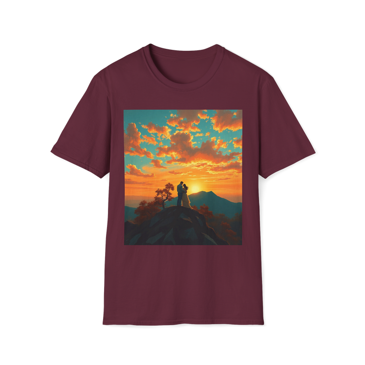 Support Love Sunset T-Shirt – Couples Graphic Tee