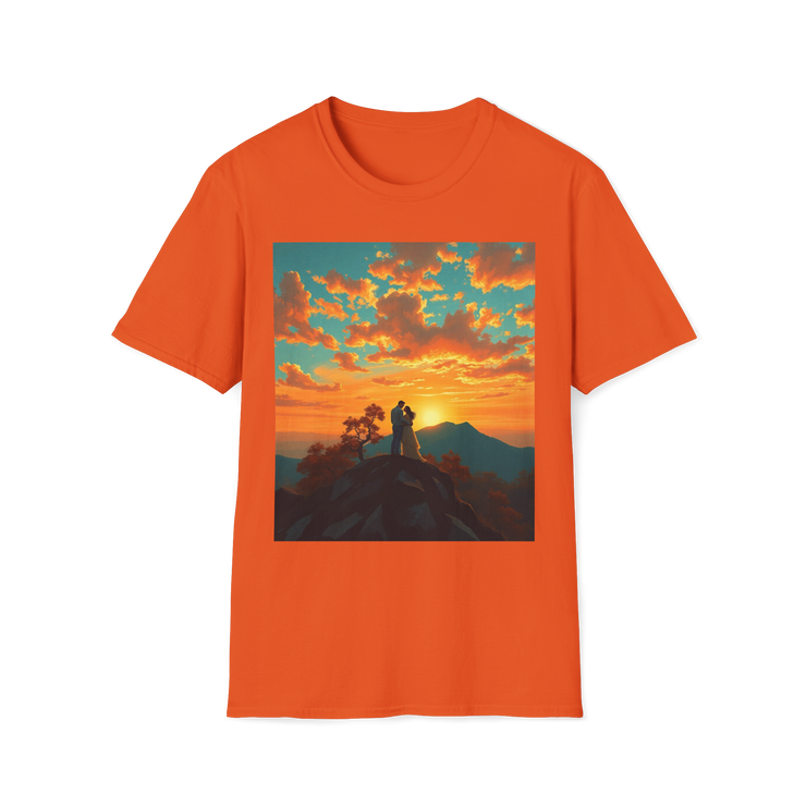 Support Love Sunset T-Shirt – Couples Graphic Tee