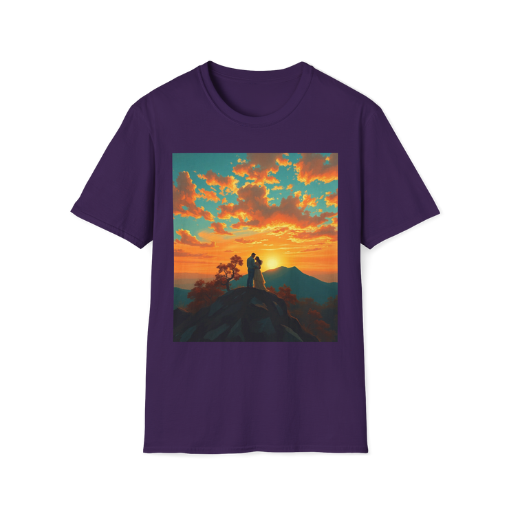 Support Love Sunset T-Shirt – Couples Graphic Tee