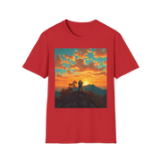 Support Love Sunset T-Shirt – Couples Graphic Tee