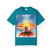 Romantic Sunset Couple T-Shirt – Anniversary Gift Tee