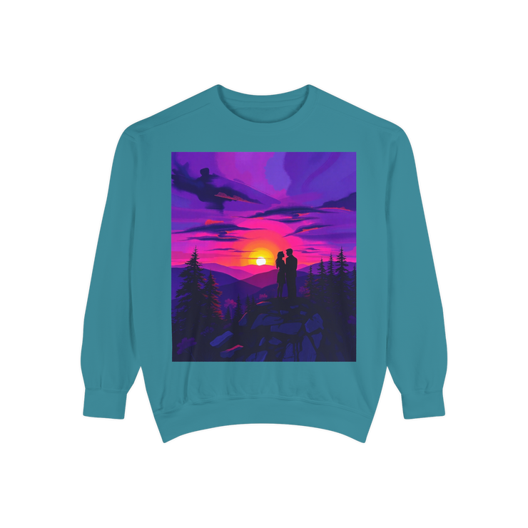 Sunset Romance Sweatshirt – Boho Mountain Pullover